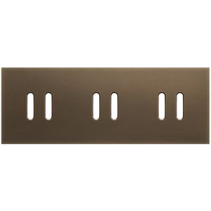 3-voudige afdekplaat horizontaal 71mm centerafstand voor drie twe