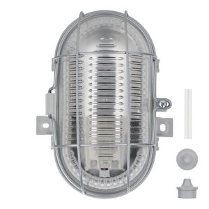 Verlichtingsarmatuur RoBust E27 Oval S IP44 Max 60W grijs
