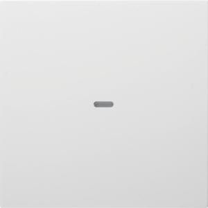 Drukknopmodule afdekking 1-v voor berker S/B polar wit glans