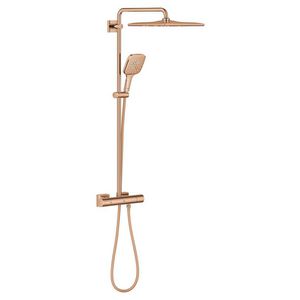 Rainshower SmartActive 310 douchesysteem Mono vierkant  incl. S-koppelingen Warm Sunrise