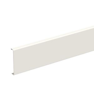 Lengte a 1,5m. Deksel wandgoot WGX-F80 wit RAL9010/60 VVE=2