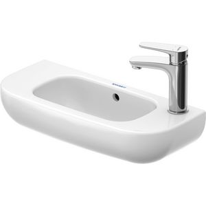 D-CODE #070650 fontein 500mm wit met kraangat met overloop