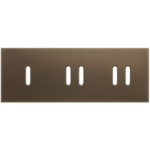 3-voudige afdekplaat horizontaal 71mm centerafstand voor een enkel