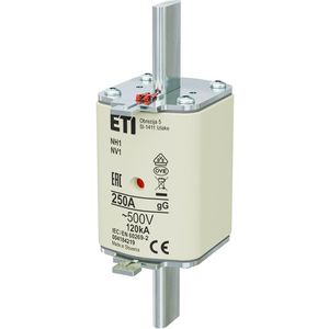 Zekering 500V 250A NH1 gG VVE=3