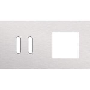 Afdekplaat 2-voud horiz. 71mm centerafst. 155-56807