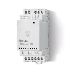 Stroomrelais 1 wisselcontact 10A 24 240V AC/DC