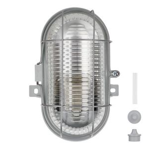 Verlichtingsarmatuur RoBust E27 Oval L IP44 Max 100W grijs