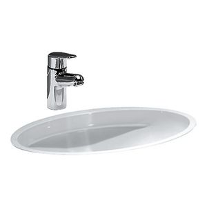 Onderbouwwast. z. krngt overl.ver. 2-zijdig gegl. wit Savoy 