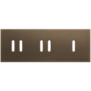 3-voudige afdekplaat horizontaal 71mm centerafstand voor twee twee