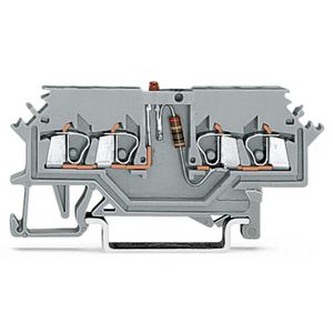 Moduleklem 4-draads LED rood grijs 279-624/281-413 VVE=100