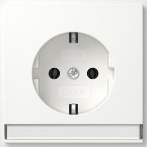 wandcontactdoos met randaarde TK + Safety Plus (IP20) Gira TX_44 zuiver wit