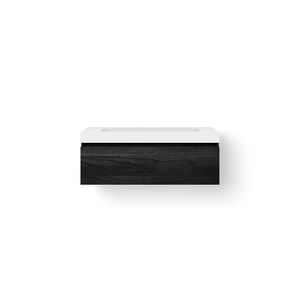 Solid Drawer BoX 120cm bovenb wasbak 850mm meubel+1 la black