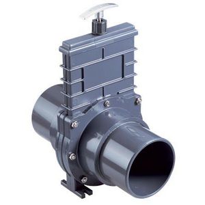 Schuifklep PVC DN100 130mm, aansl.D110mm