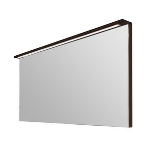 Spiegelpaneel WOOD 80cm h=65cm voorzien van LED-luifel rode eik