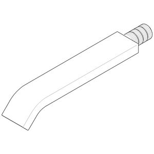 Uitloop 38x40x239mm chr geborsteld 04282224100-93