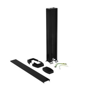 Energiezuil 1 compartiment 80mm 0,68M zwart