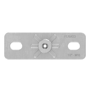Bevestigingsplaat / grondplaat GP 1/2"-M10-120x40mm VVE=50