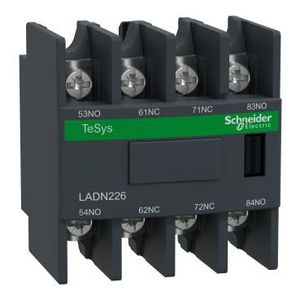 Hulpcontactblok 2M+2V Ring- aansluitingen Hulpelement D/F