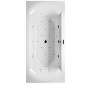 Whirlpool Linares Rihopool R 150x70cm systeem BLISS rechts hoogglans wit