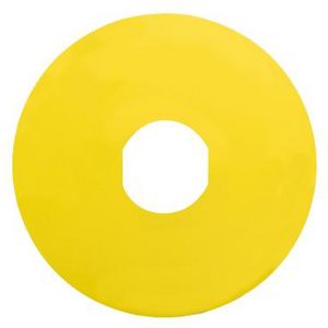 Etiket 90mm vuistslagkop Ongemarkeerd Geel XB4/XB5 VVE=10