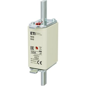 Zekering 500V 125A NH0 gG VVE=3