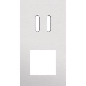 Afdekplaat 2-voud vertic. 71mm centerafst 155-56856