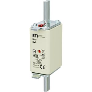 Zekering 500V 160A NH0 gG VVE=3