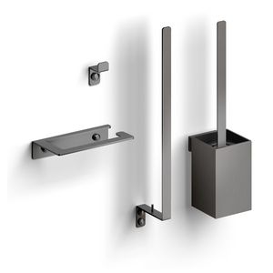 Fold toilet accessoireset gunmetal geborsteld PVD