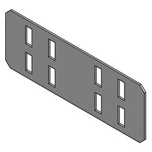 Koppelplaat 110x300mm voorverzinkt staal