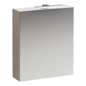 Toiletkast 600x185mm met led verlichting licht iep