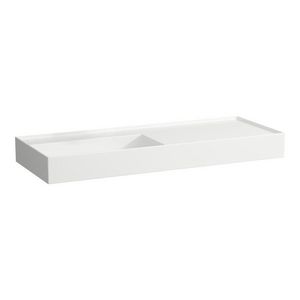 Wastafel afleg rechts 1200x460mm z. kr.gat z. overl. wit