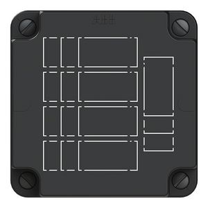 Deksel 3640 Zwart GST/MIDI 5x3-/4-/5-polig kunststof VVE=60