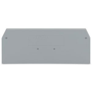 Afsluit-+tussenplaat 2,5mm grijs 281-324 VVE=25