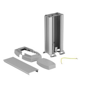 Energiezuil 1 compartiment 80mm 0,3M Aluminium DA