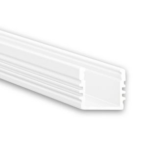 LED profiel PL2 L=2mtr. LED strips max. 12mm wit RAL9010