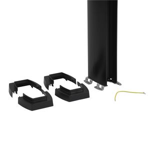 Energiezuil 2 compartiment 45mm 2,70M zwart
