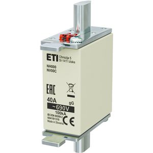 Zekering 690V 40A NH00 C gG VVE=3