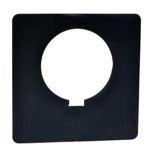 Etiket Ø30mm Aluminium Zwart Harmony 9001SK