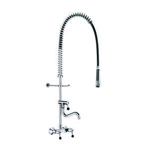 Voorspoelkolom zwart +muurmengkrn +sproeier 433010 +tapkrn