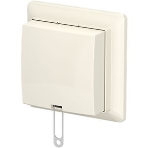 Trekschakelaar+plaat opb b-AP+ wit