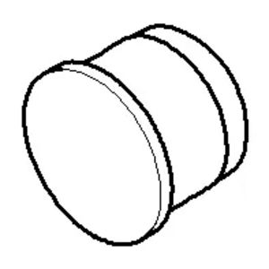 Stop 18x14mm Champagne (22kt Goud)