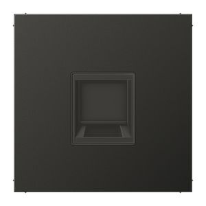 Afdekking antraciet voor mod.jack 1-voudig LS