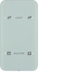Tastsensor KNX-touch geconfig. 2-v berker R.1 glas polarwit