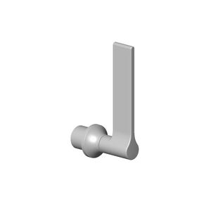 Greep v. 2-weg/3-weg omst. neutraal Hendel 72x72x55mm chr