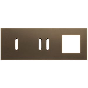 3-voudige afdekplaat horizontaal 71mm centerafstand voor een enkel