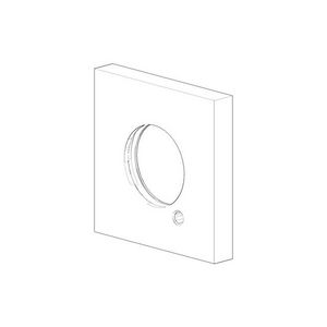 Rozet 55,5x55,5x8,5mm chr