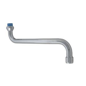 S-uitloop 3/4" 250mm chroom
