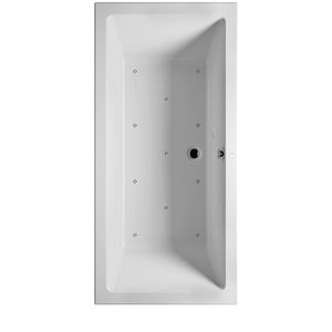Whirlpool Lugo Rihopool 160x70cm systeem AIR rechts hoogglans wit