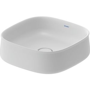 Zencha #237342 Opzetwastafel wit Zijdemat 420mm geslepen zonder kraangat