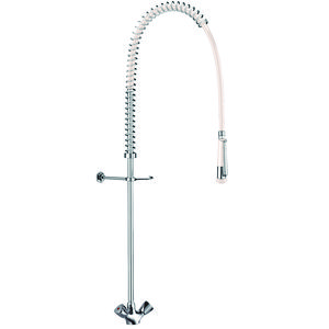 Voorspoeldouche m. mengkraan 2-greeps zonder tapkraan chroom